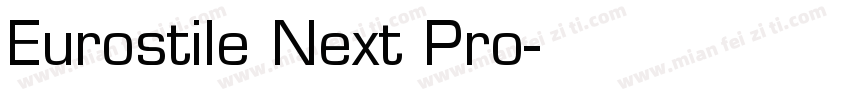 Eurostile Next Pro字体转换